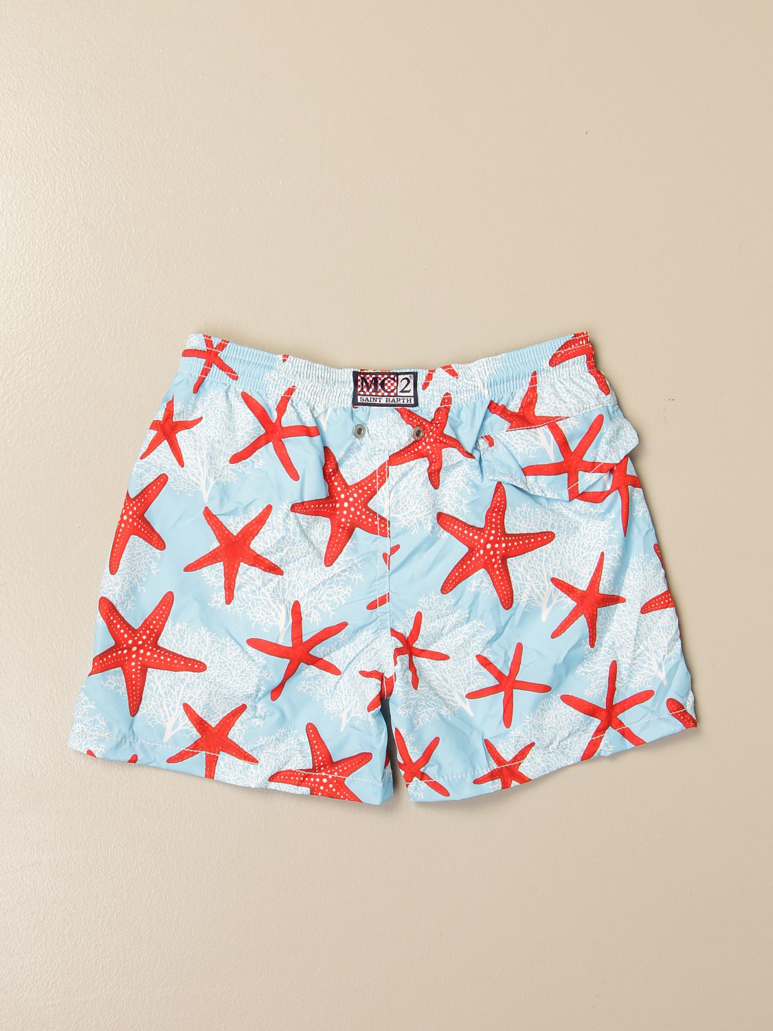 agudo Suponer Chapoteo MC2 SAINT BARTH: swim shorts in starfish patterned nylon - Gnawed Blue | Mc2  Saint Barth swimsuit JEAN LIGHTING WONDERSEA online on GIGLIO.COM