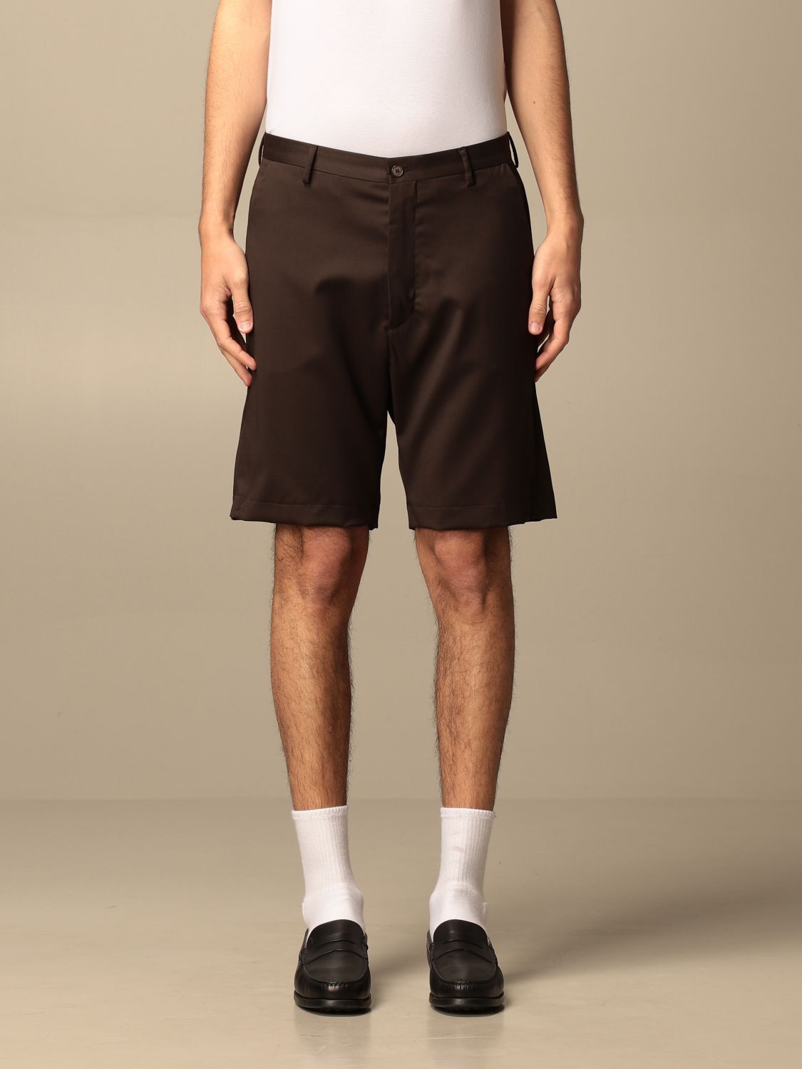 Pantalones cortos Paura: Pantalones cortos hombre Paura Di Danilo Paura marrón oscuro 1
