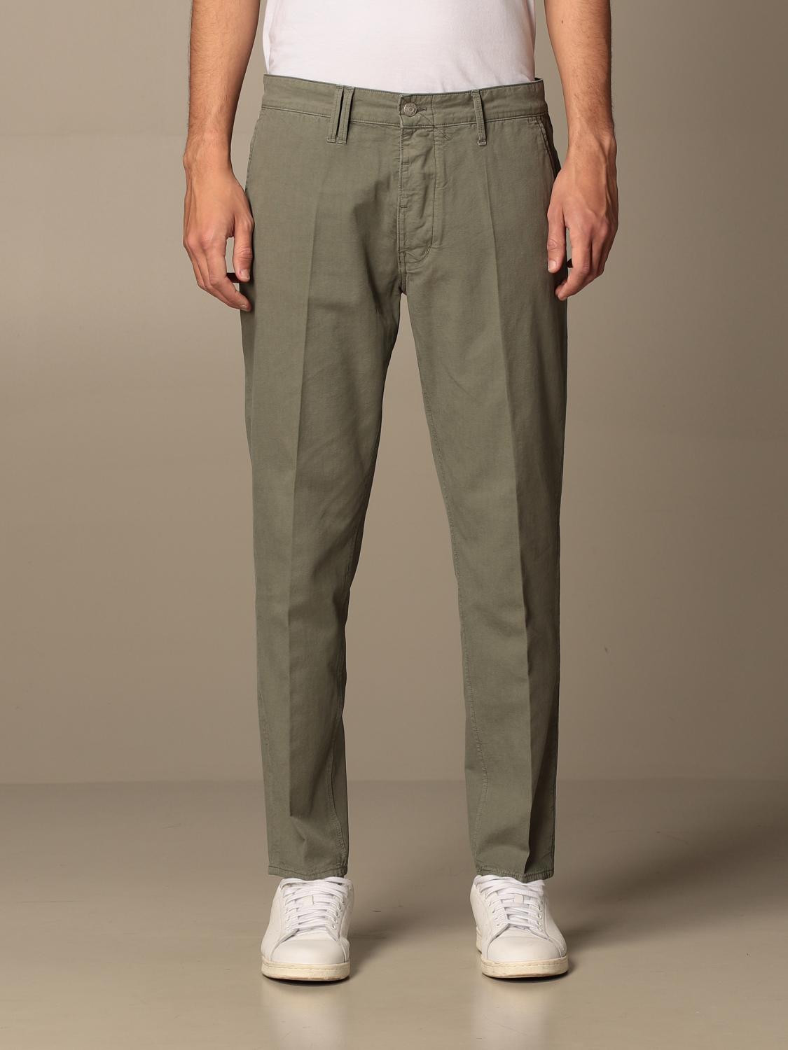 Cycle Outlet: Pantalone chino in misto cotone - Salvia | Pantalone Cycle  PC31103 T002 GIGLIO.COM