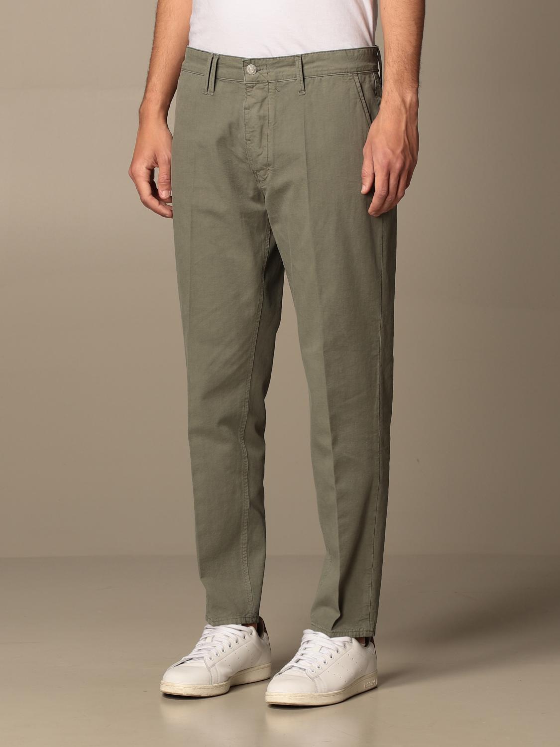 Cycle Outlet: Pantalone chino in misto cotone - Salvia | Pantalone Cycle  PC31103 T002 GIGLIO.COM