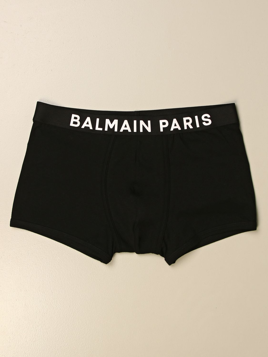 BALMAIN: trunks in jersey with logo | Underwear Balmain Men Black ...