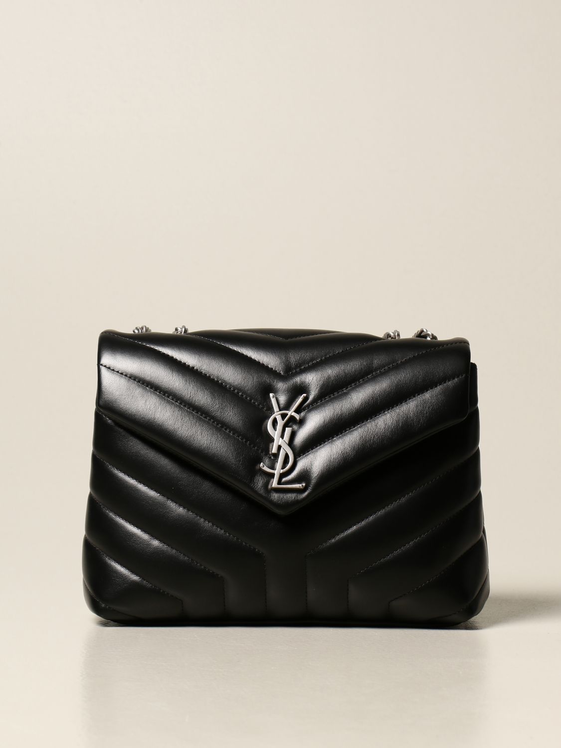 saint laurent genuine leather shoulder bags