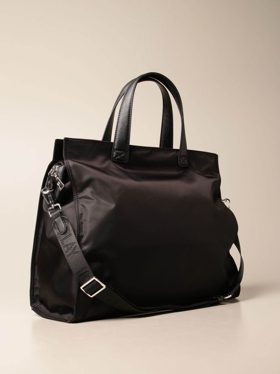 ICE PLAY: nylon handbag with logo - Black | Ice Play tote bags 7214 ...