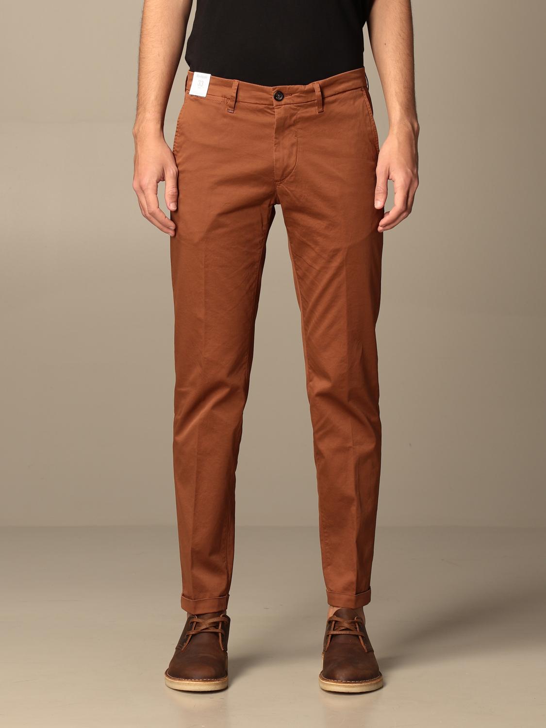 RE-HASH: Pantalone chino in gabardine | Pantalone Re-Hash Uomo Bruciato | Pantalone  Re-Hash P249 2389 GIGLIO.COM