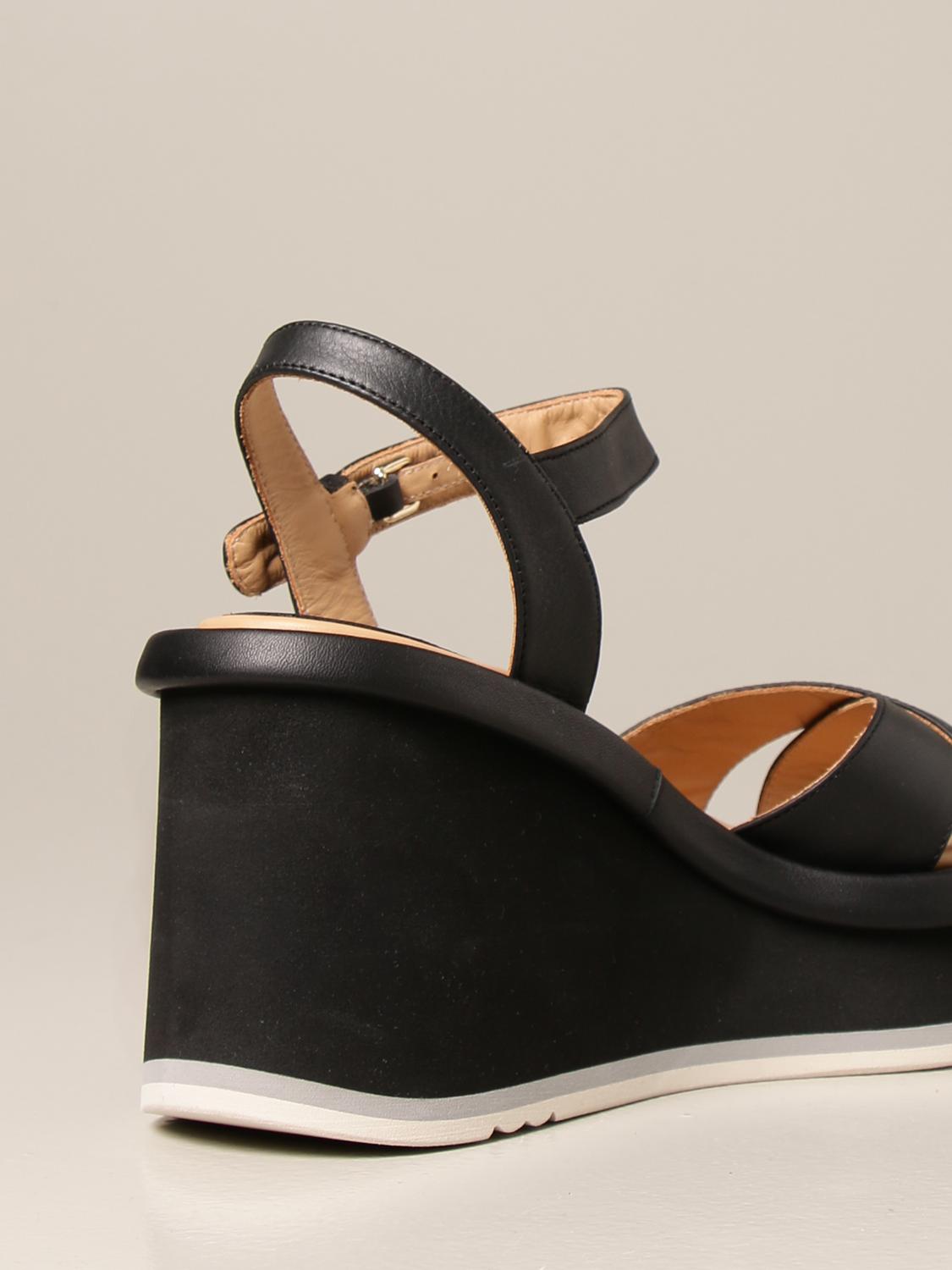 chaussure noir compense femme