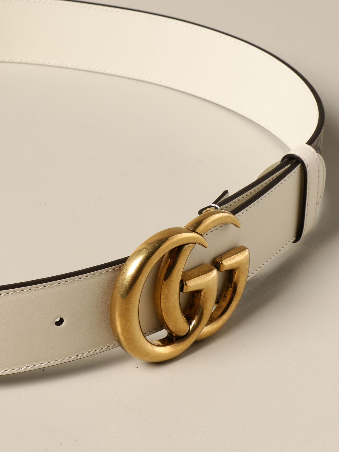 GUCCI: belt in GG supreme fabric - Black  Gucci belt 400593 92TLT online  at