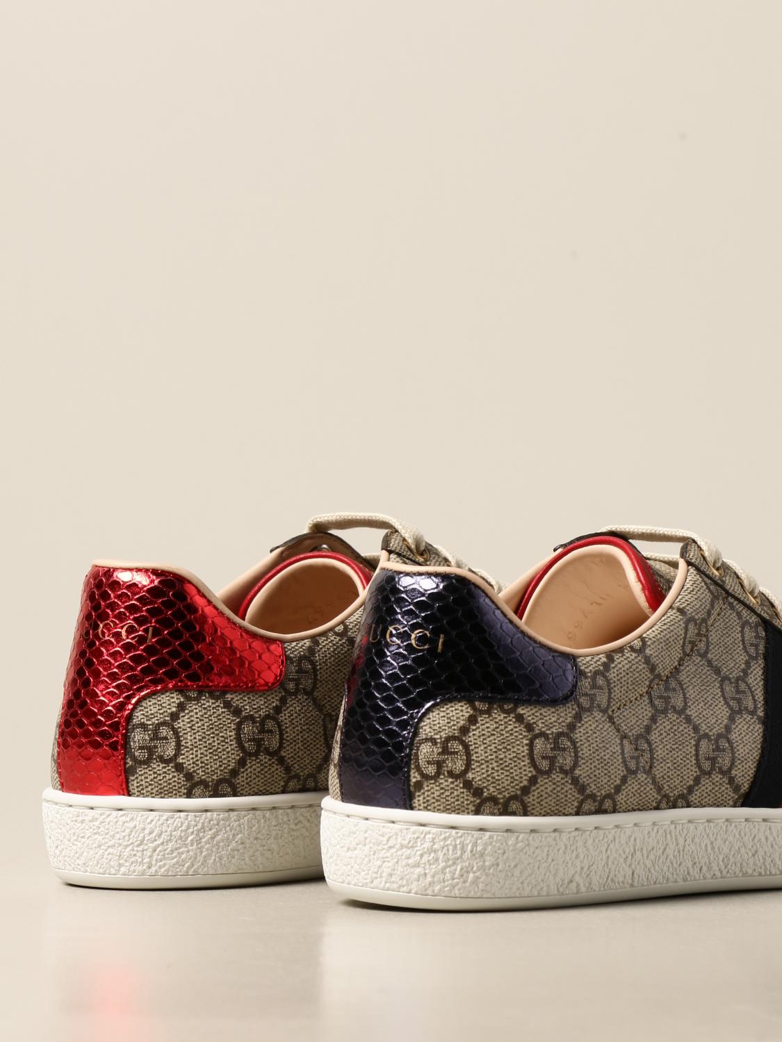 gucci ace web trainers