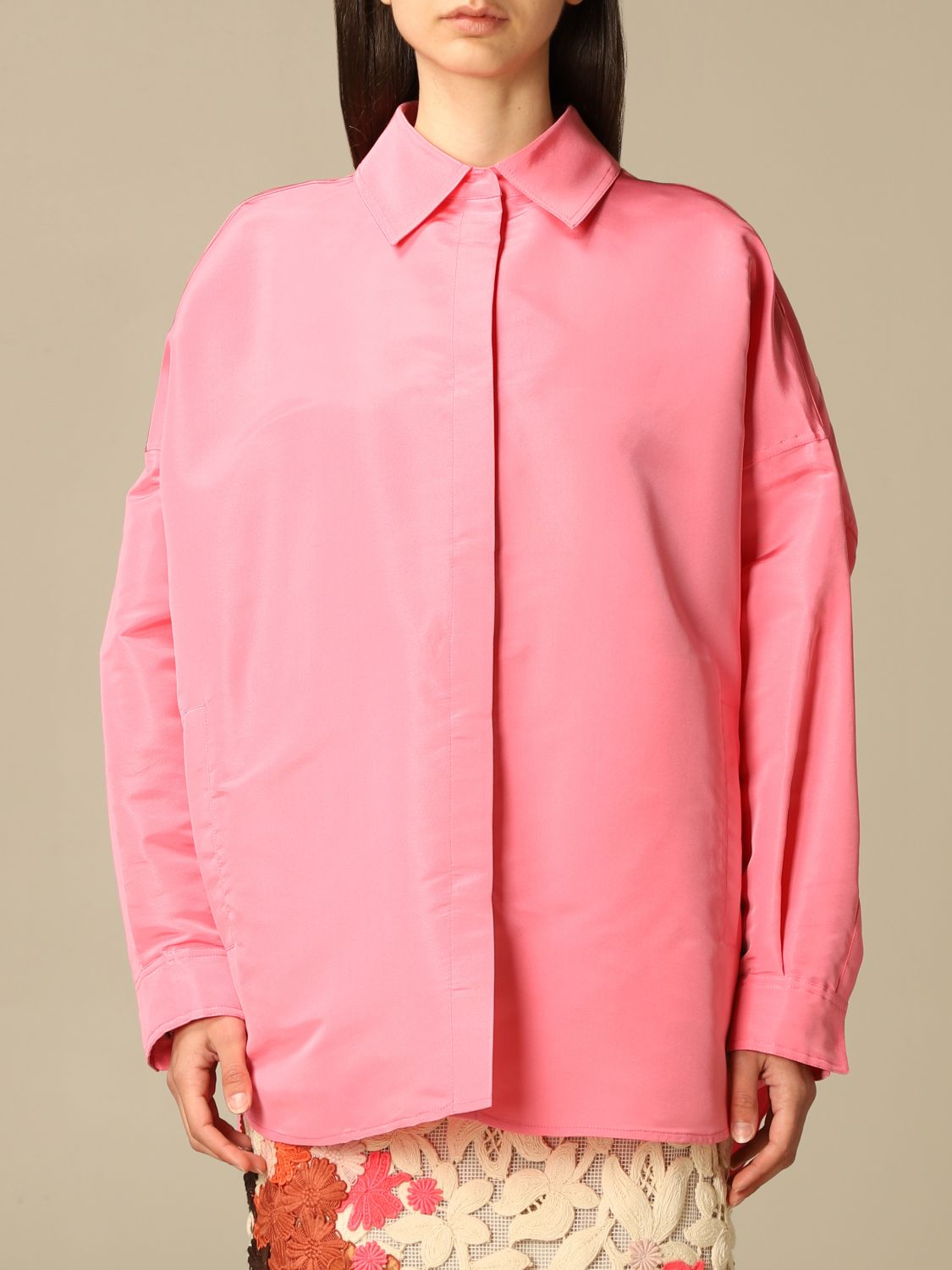 valentino pink oversized shirt