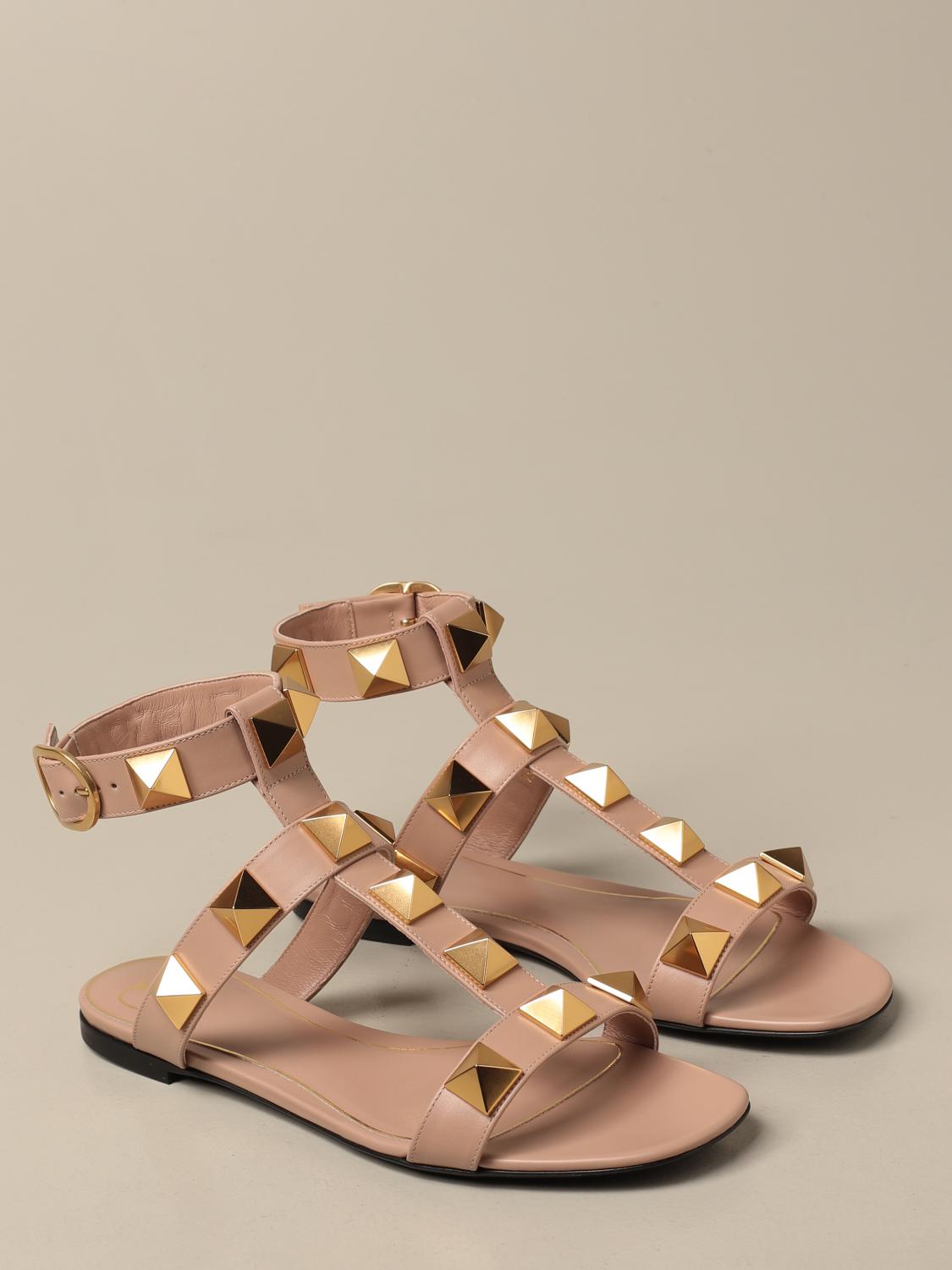 valentino roman rockstud sandals
