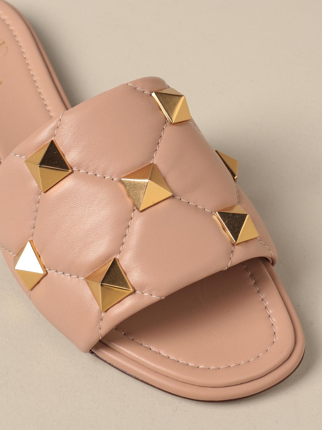 valentino slides studs