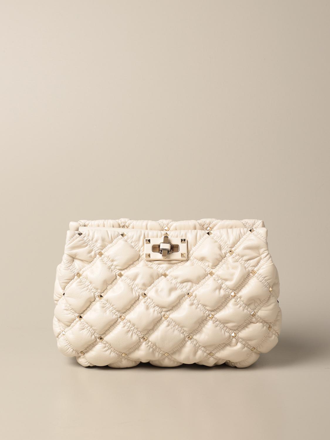 VALENTINO GARAVANI SpikeMe bag in quilted nappa leather with studs