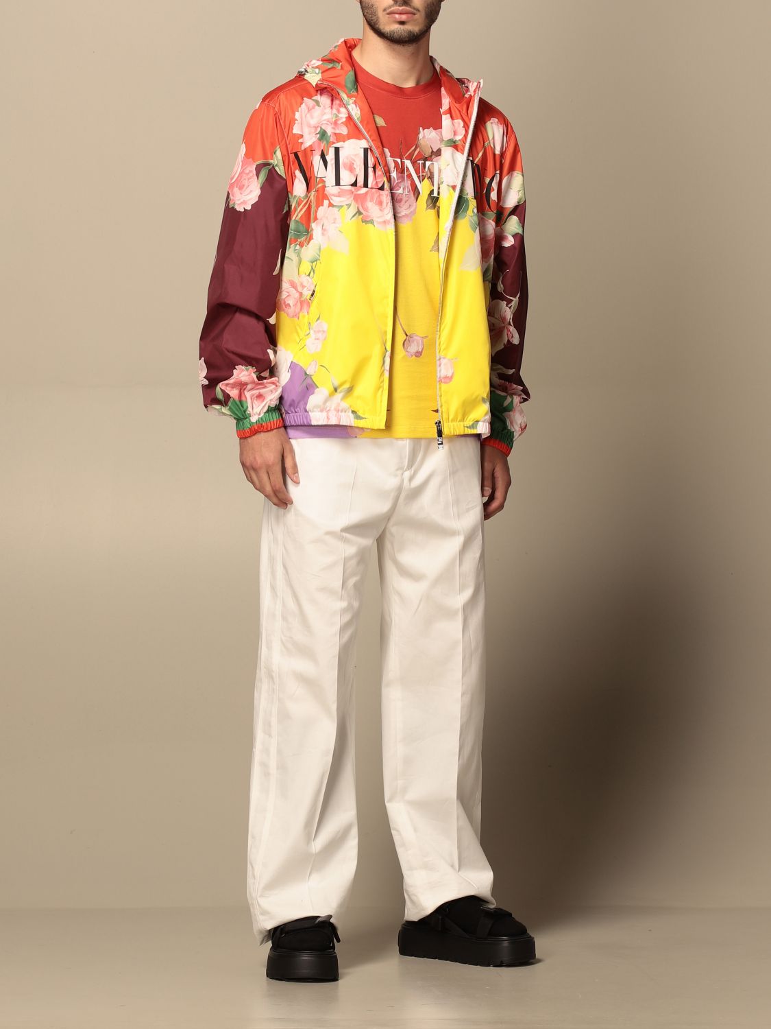 Jacket Valentino: Valentino nylon jacket with logo pattern multicolor 2