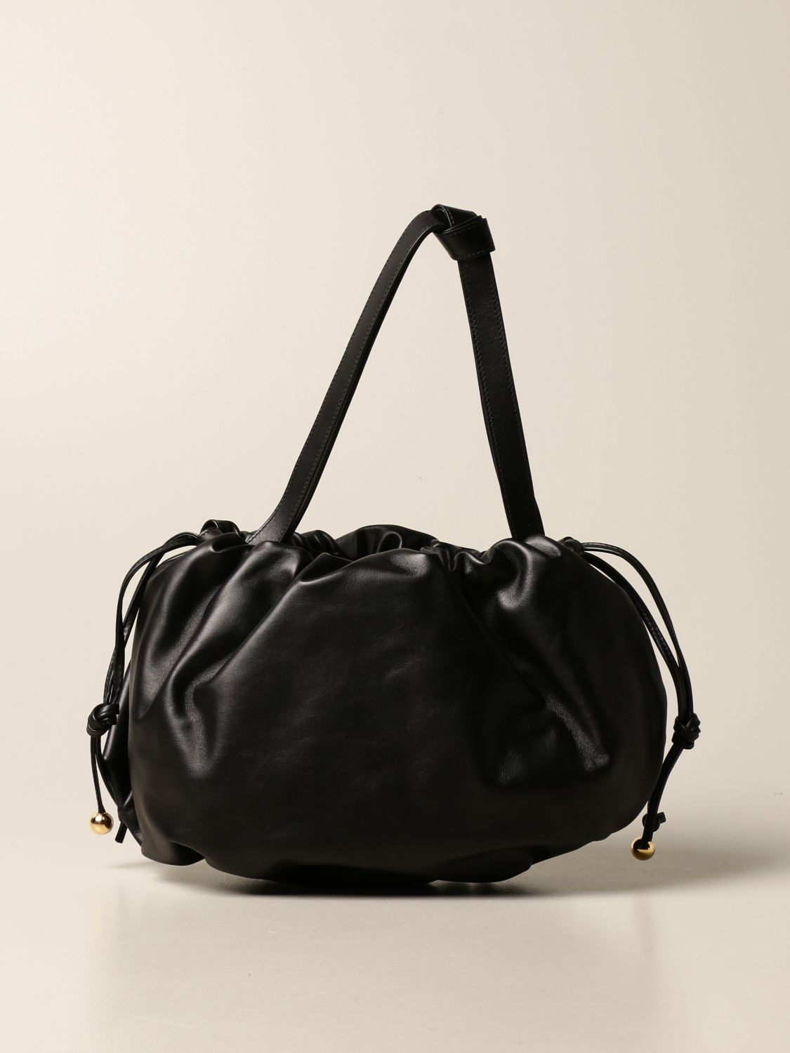 BOTTEGA VENETA: The Bulb bag in nappa leather - Black | Bottega Veneta