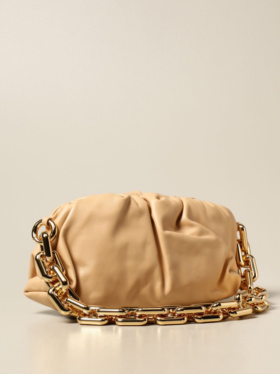 BOTTEGA VENETA: The chain pouch bag in nappa leather | Shoulder Bag ...