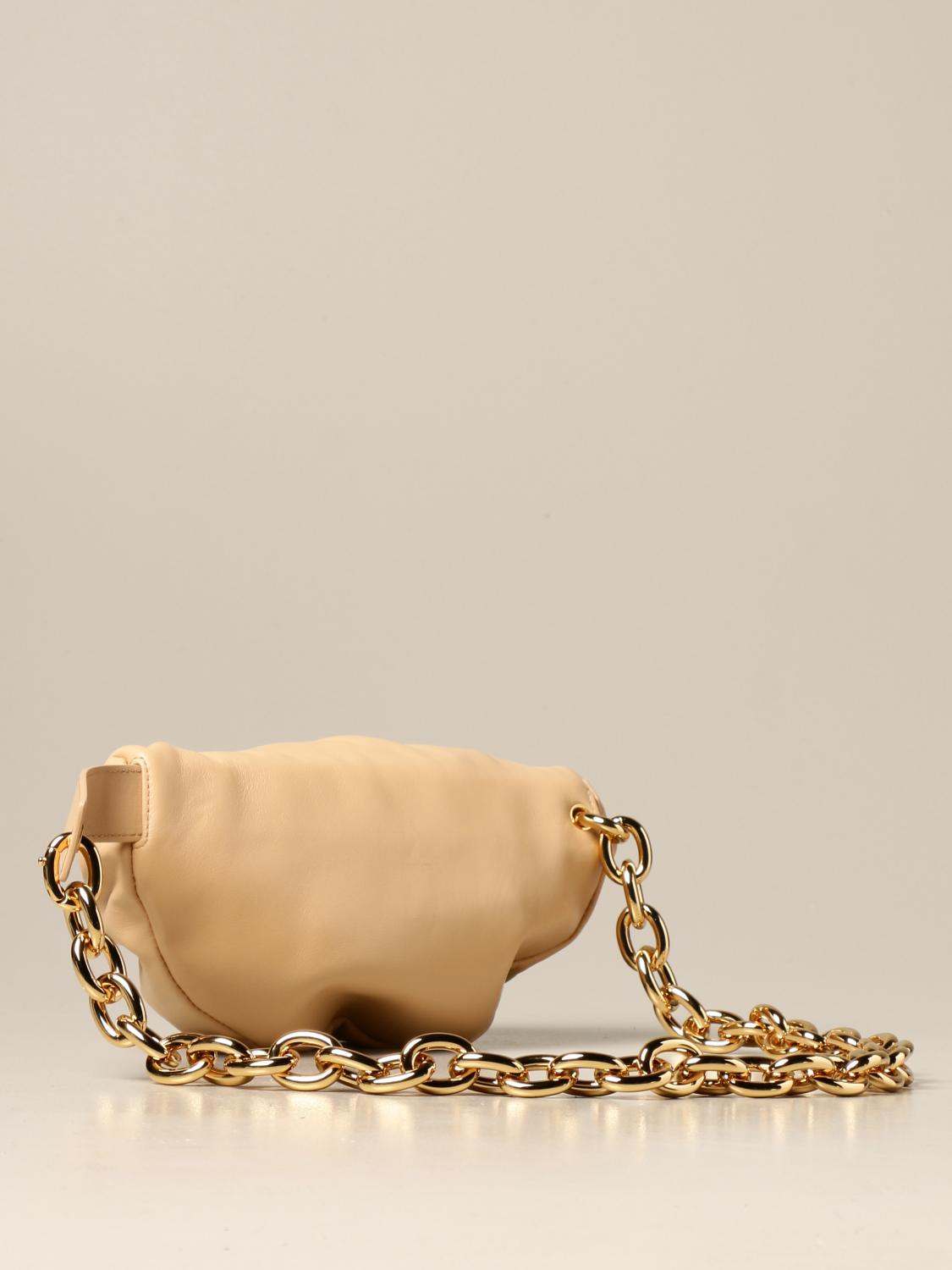 Buy Bottega Veneta Belt Chain Pouch 'Almond/Gold' - 651445 VCP41