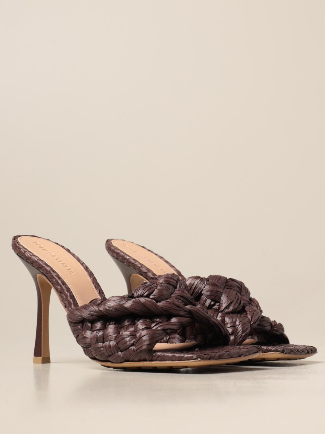 bottega veneta raffia sandals