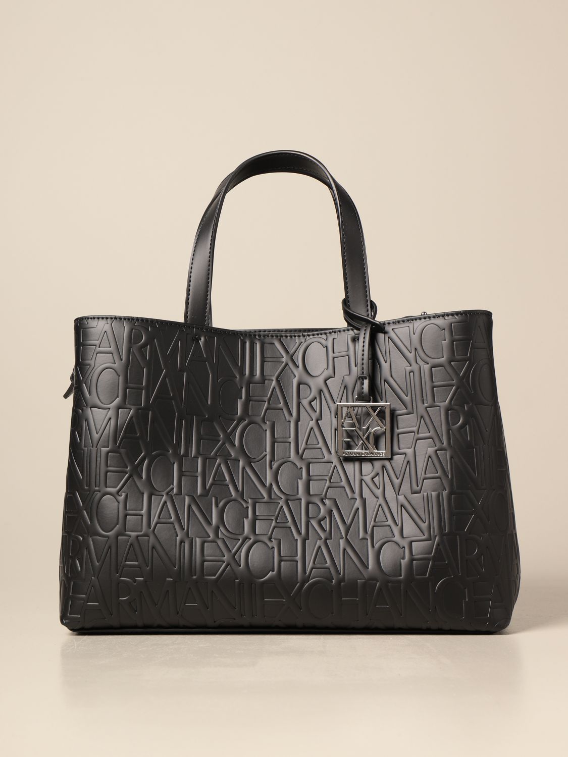 ARMANI EXCHANGE: tote bags for women - Black | Armani Exchange tote ...