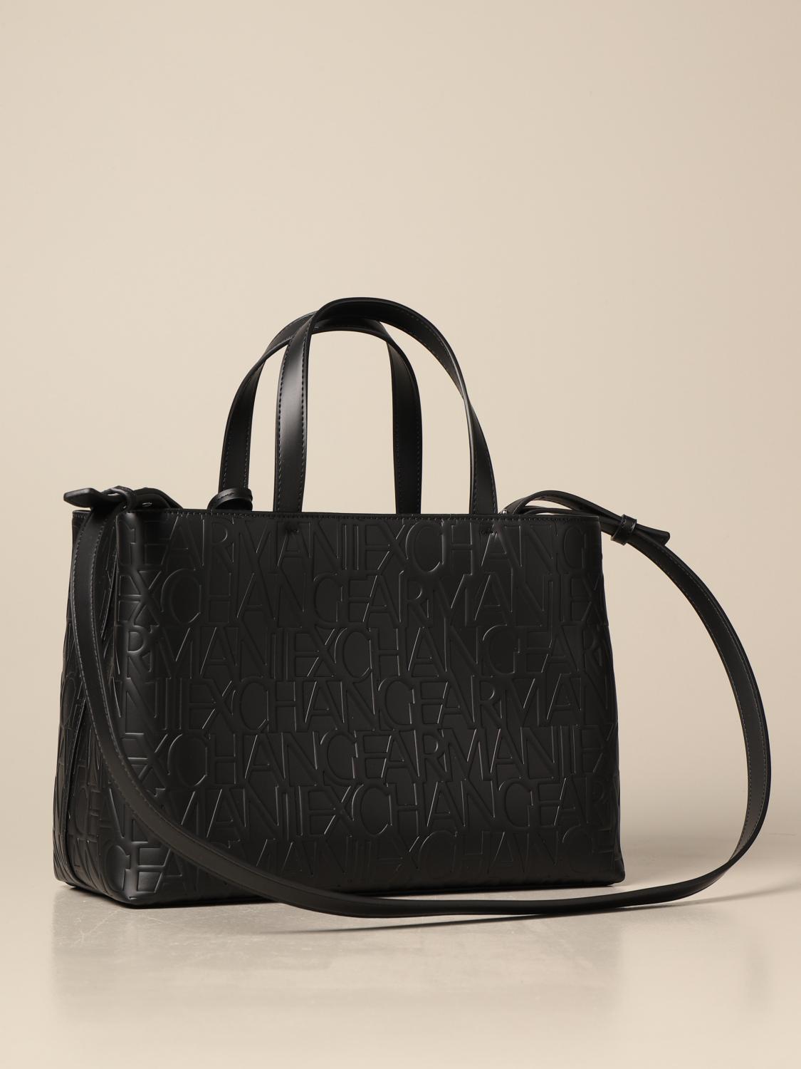 ARMANI EXCHANGE tote bags for women Black Armani Exchange tote