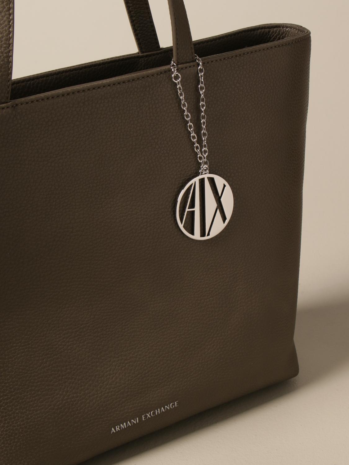 armani exchange tote bag with shoulder strap