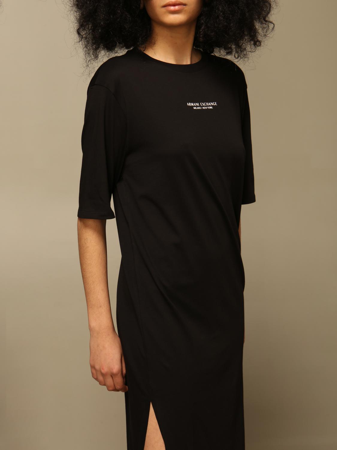 armani exchange t shirt dress