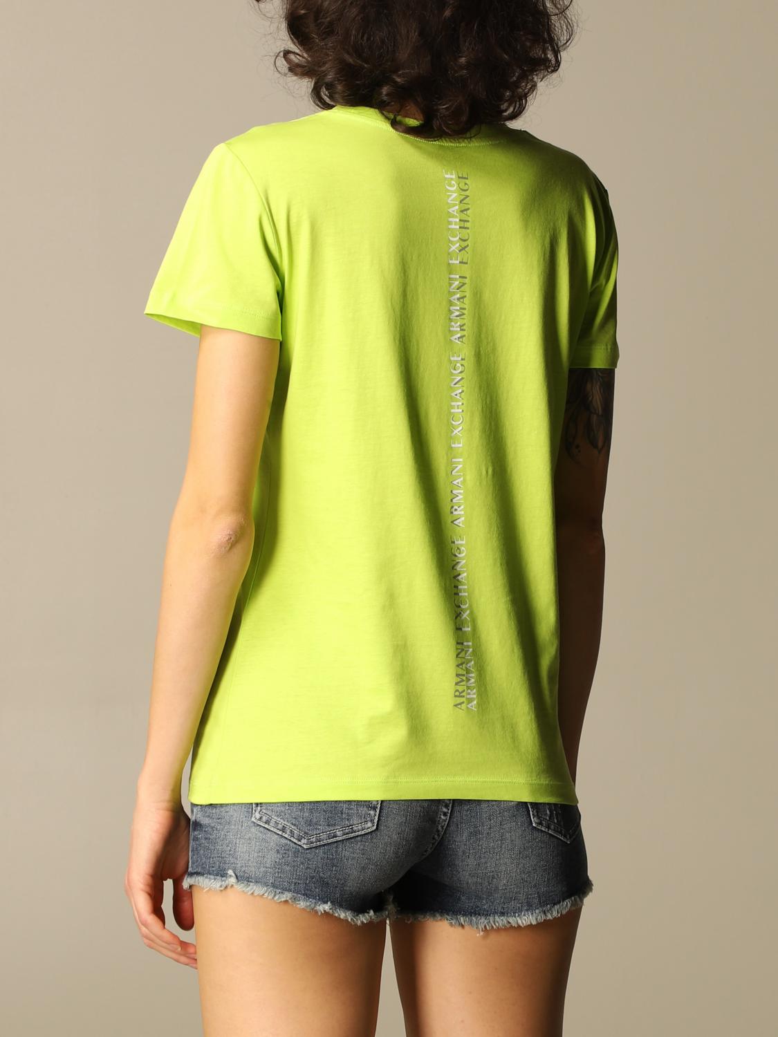 lime green armani exchange shirt