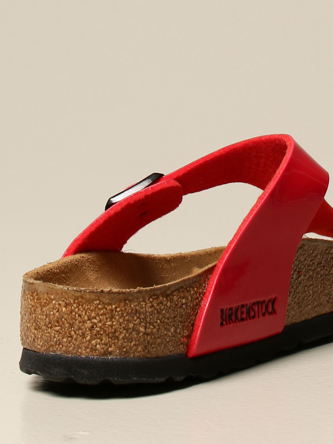 birkenstock gizeh red leather