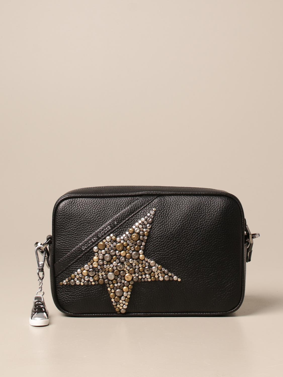 GOLDEN GOOSE Star bag in textured leather Crossbody Bags Golden