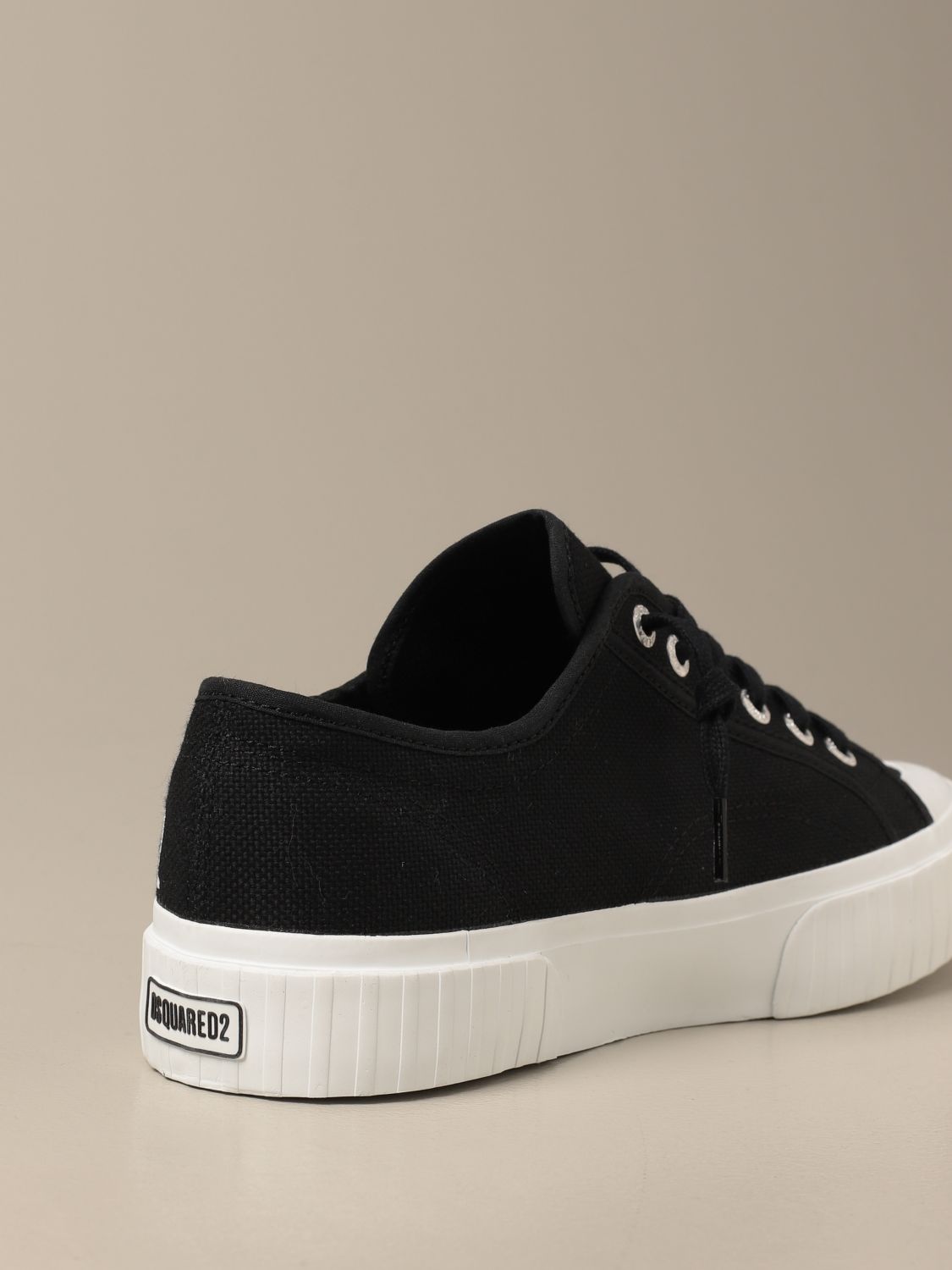 Sneakers Dsquared2: Superga x Dsquared2 sneakers in canvas black 3