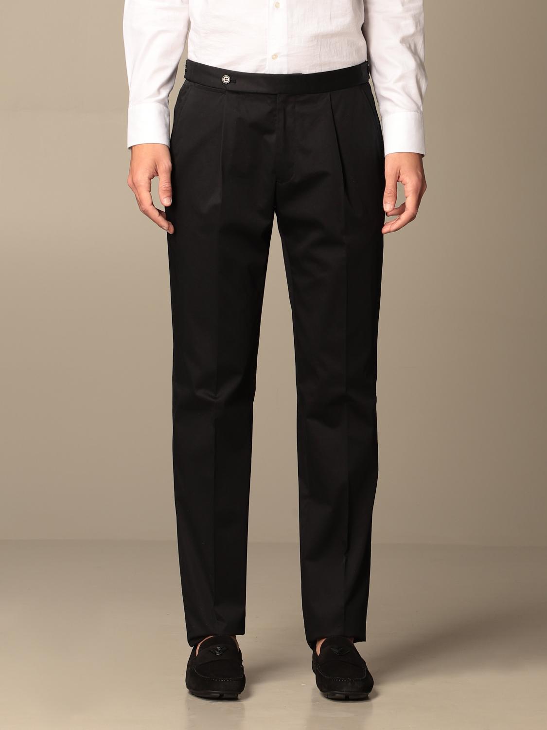 black armani trousers