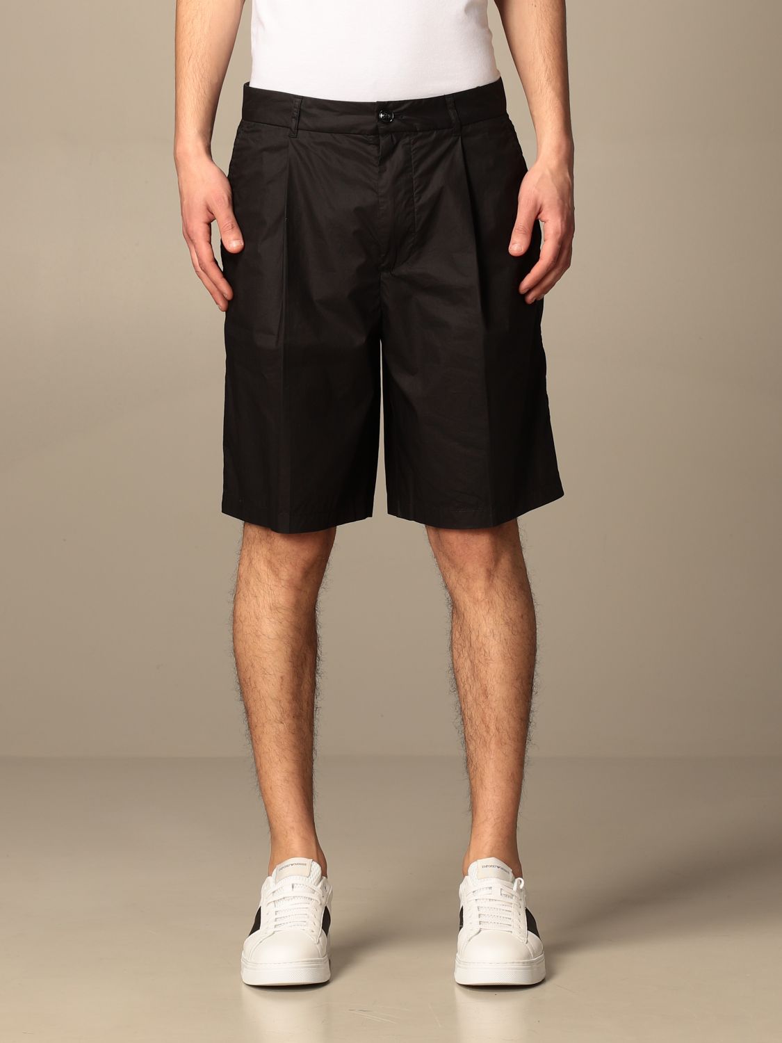 EMPORIO ARMANI: Pantalones cortos hombre, Negro | Pantalones Emporio Armani 3K1PAG 1NWWZ en línea en