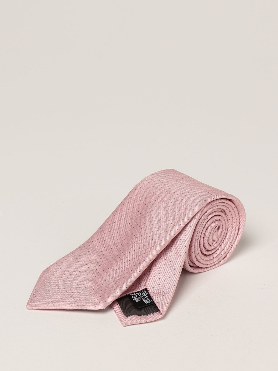 armani pink tie