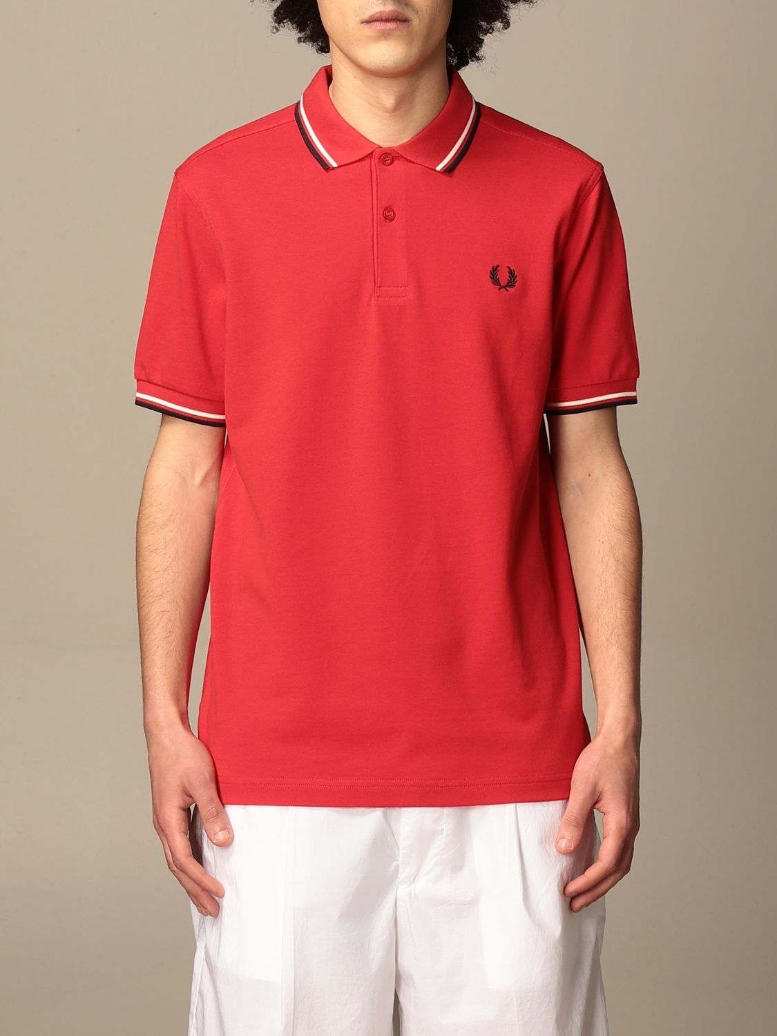 oortelefoon Ga naar beneden doden FRED PERRY: Herren Polo - Rot | Fred Perry Polo M3600 online auf GIGLIO.COM