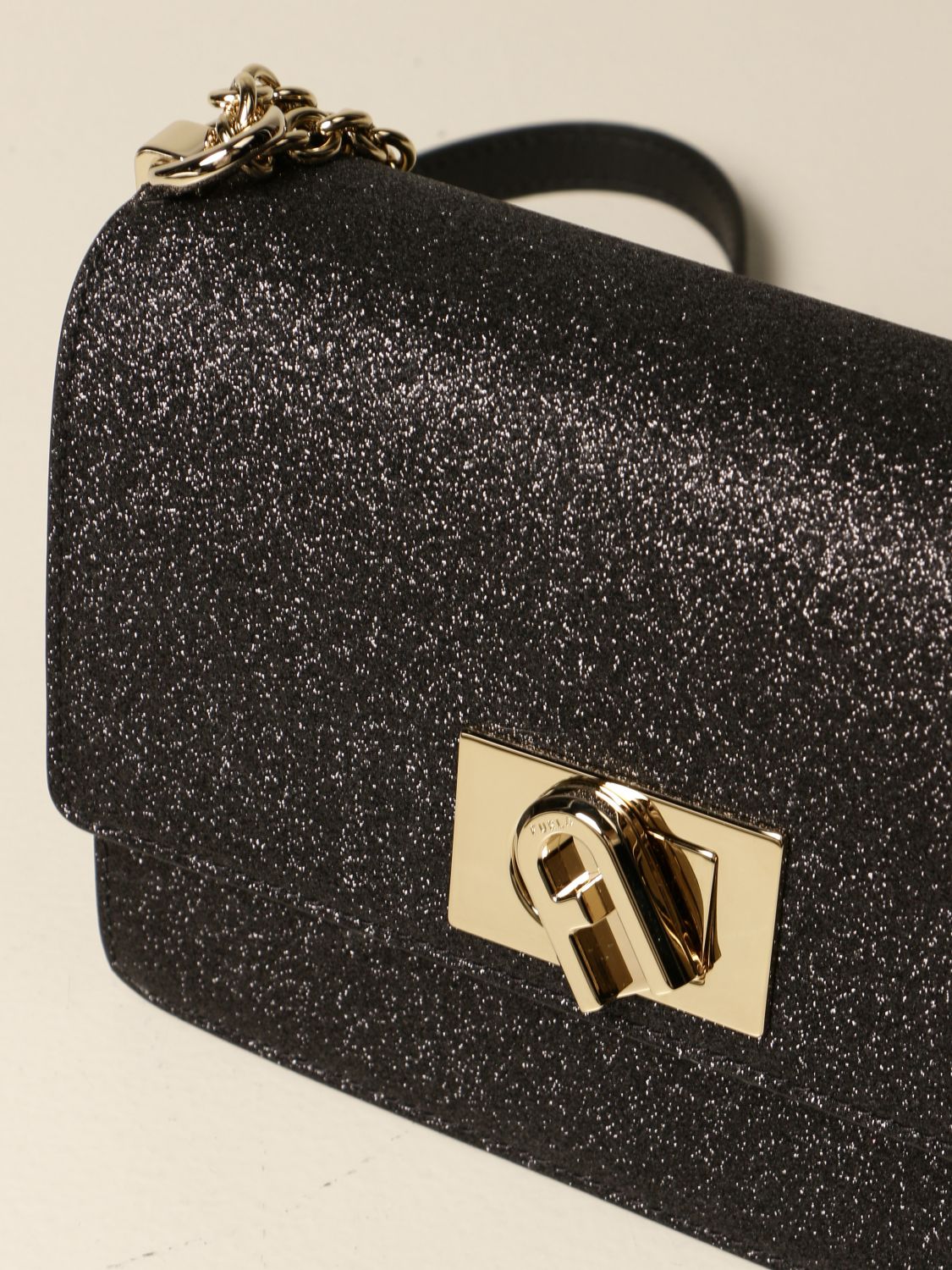 schoenen Aanvankelijk Huisje FURLA: 1927 glitter bag - Black | Furla crossbody bags BAFKACO A.0055  online on GIGLIO.COM
