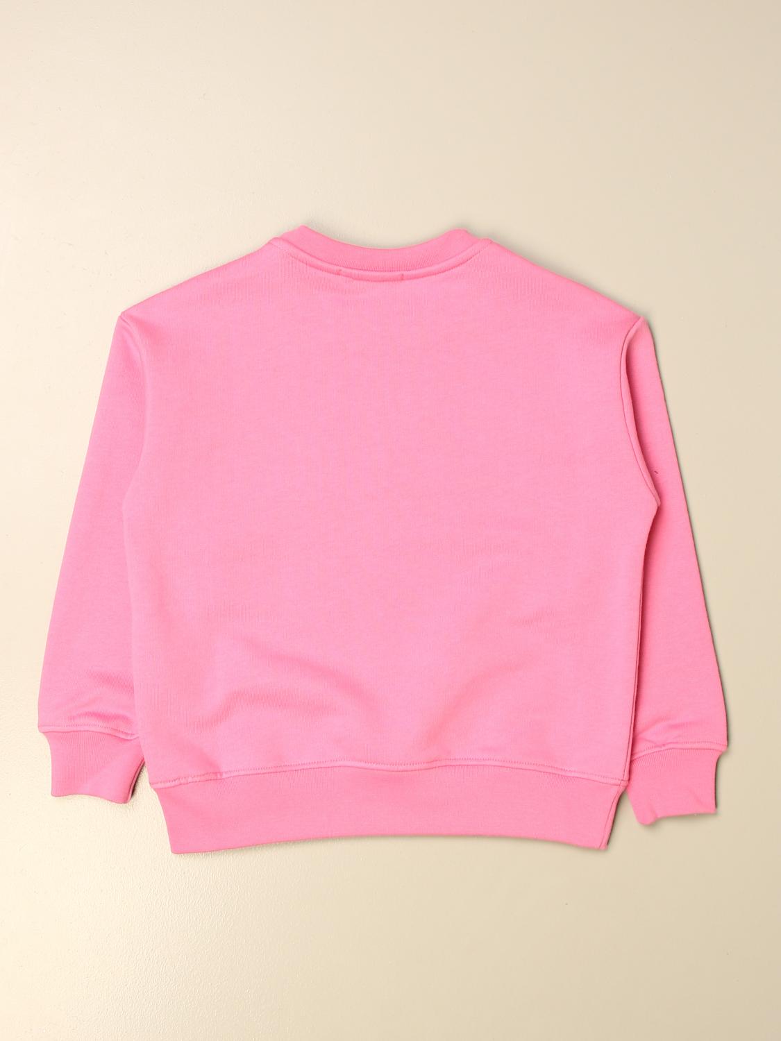 MSGM KIDS: crewneck sweatshirt with sequin logo | Sweater Msgm Kids ...