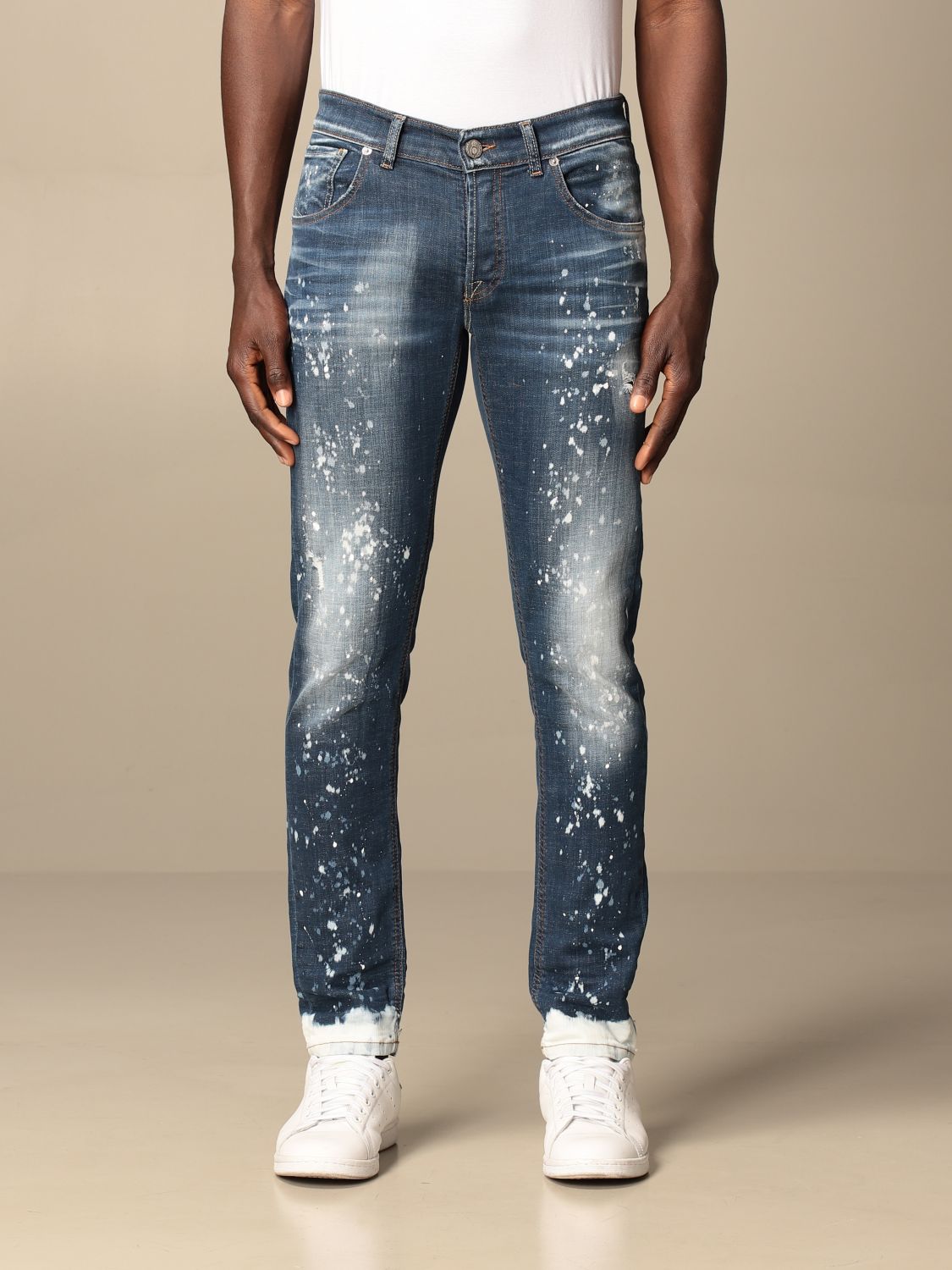 PMDS: Paul jeans in used stretch denim - Denim | Pmds jeans 03103 400 ...