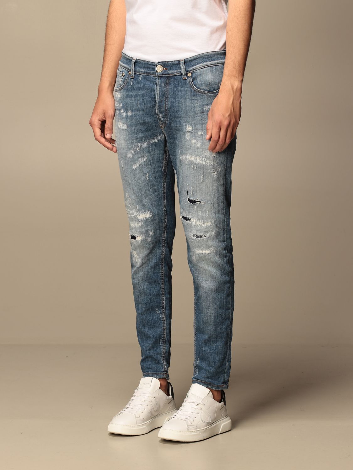 PMDS: Gerard jeans in denim with rips - Stone Washed | Jeans Pmds 04179 ...