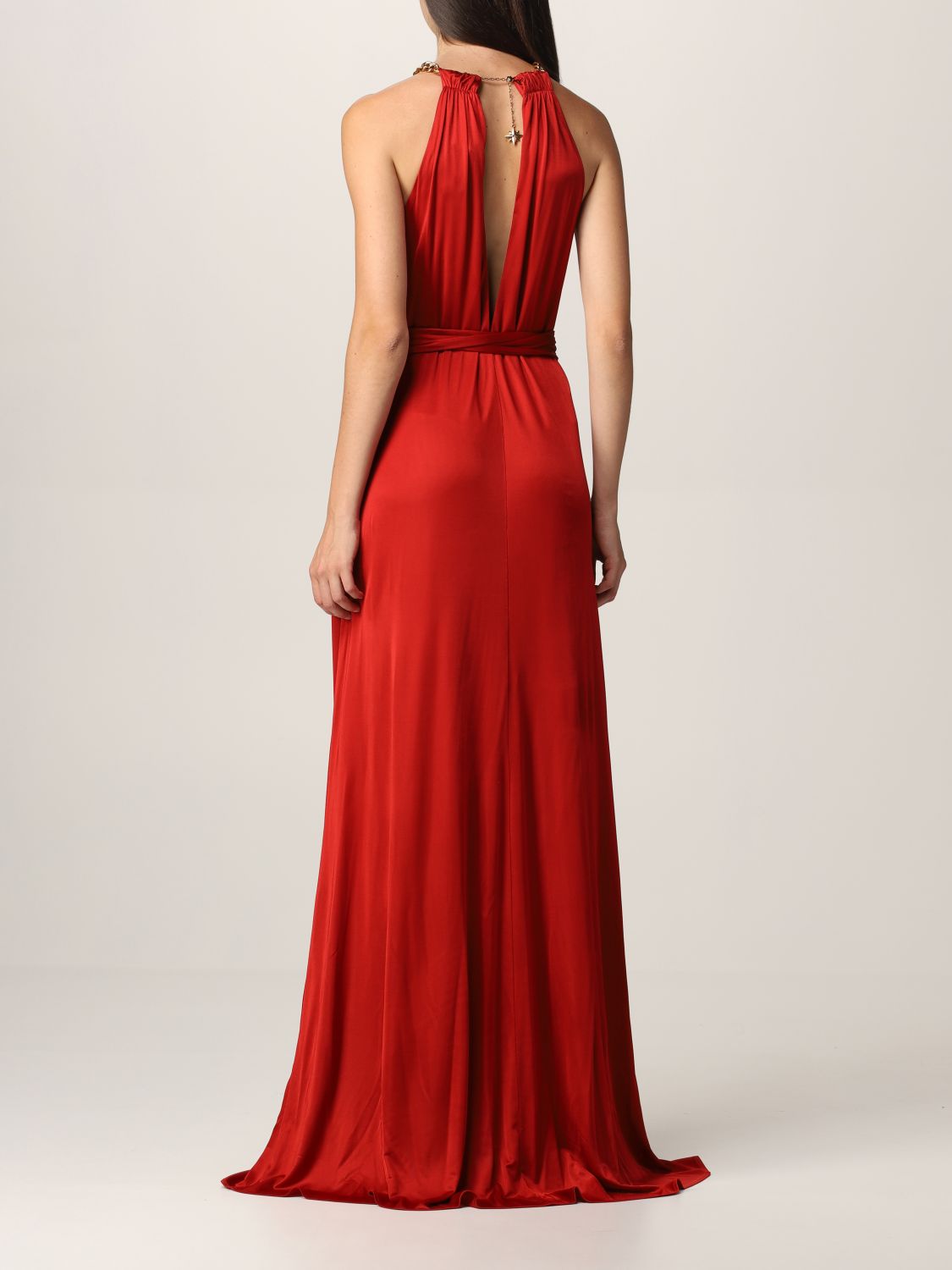 ROBERTO CAVALLI: dress for woman - Red | Roberto Cavalli dress MQT102 ...