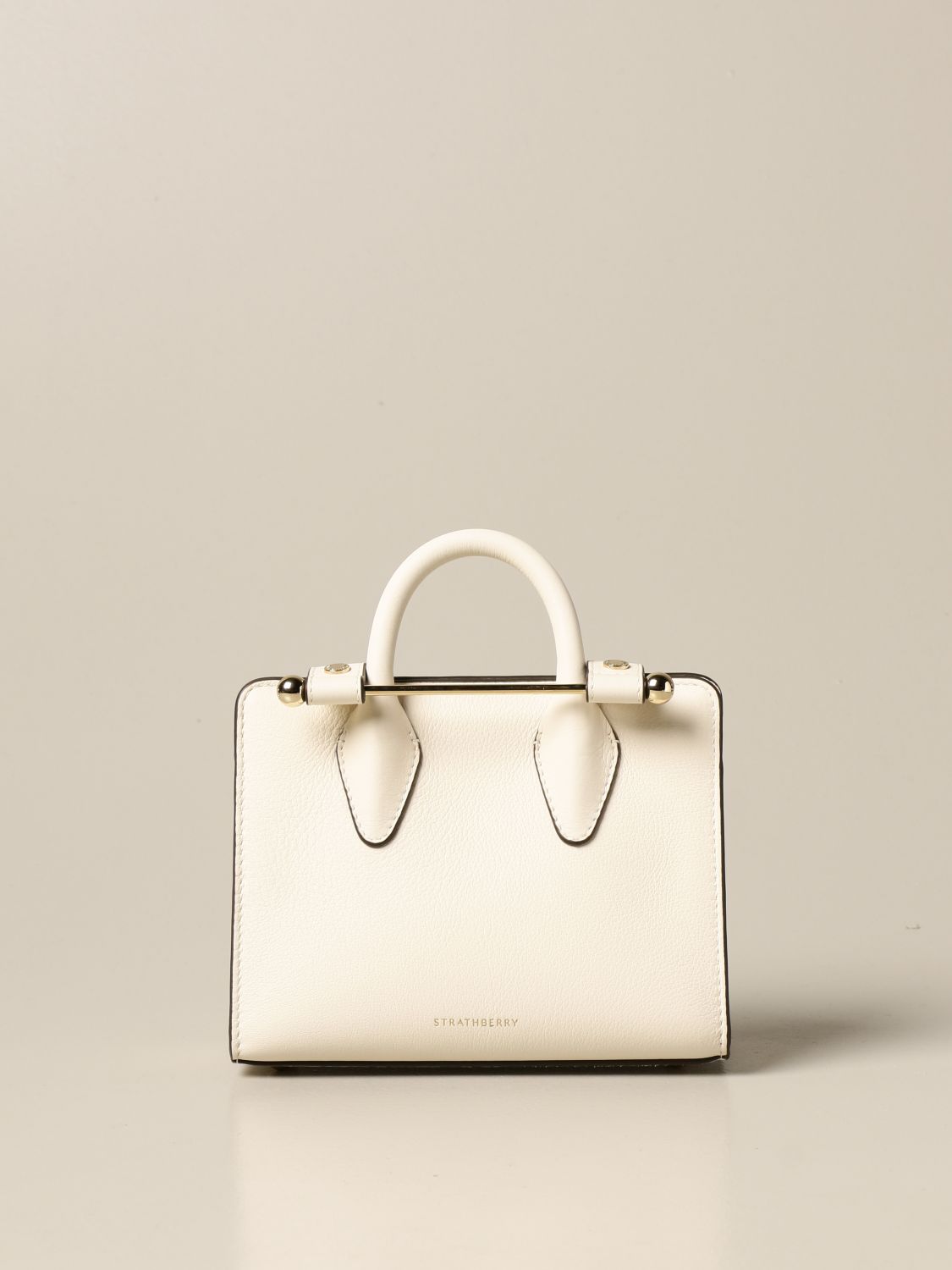 STRATHBERRY The Strathberry Nano Tote - Top Handle Leather Mini