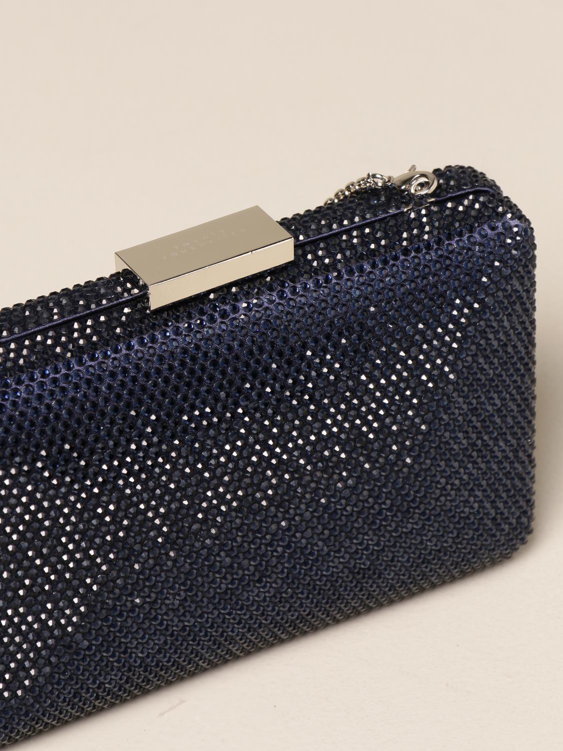 TWENTY FOURHAITCH Shoulder bag women Blue Clutch Twenty Fourhaitch