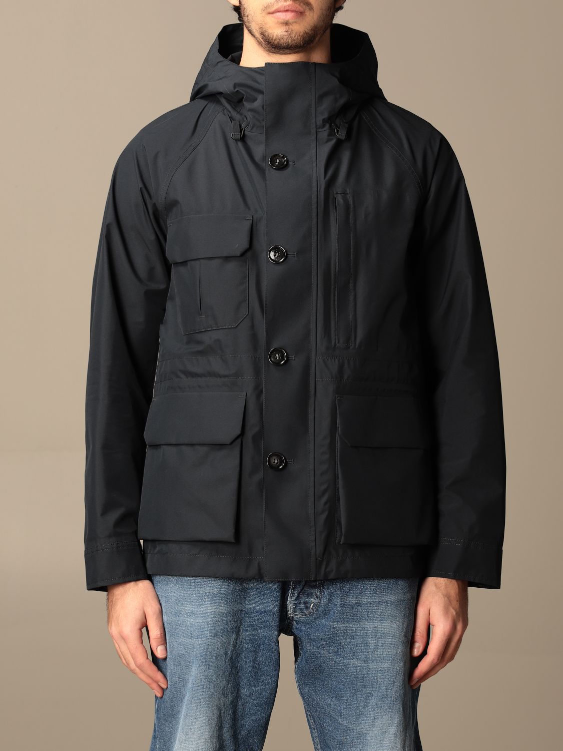 WOOLRICH: jacket in technical fabric - Blue | Woolrich jacket