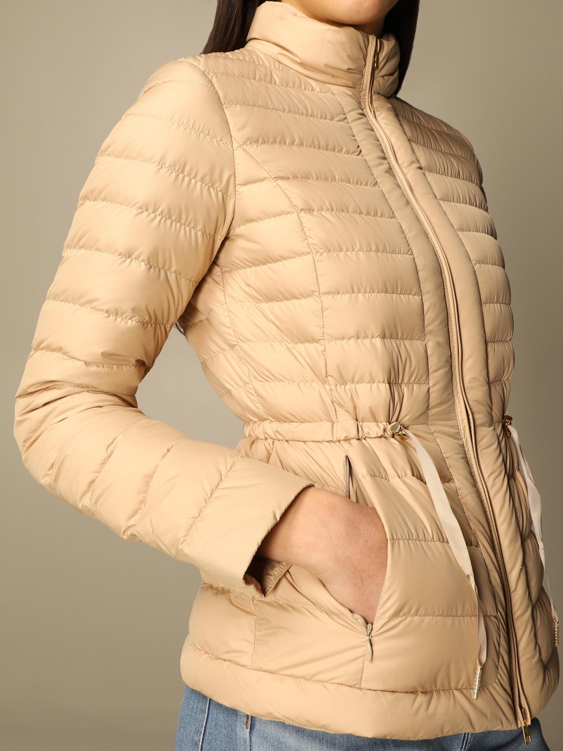 WOOLRICH down jacket in light technical fabric Jacket Woolrich Women Beige Jacket Woolrich