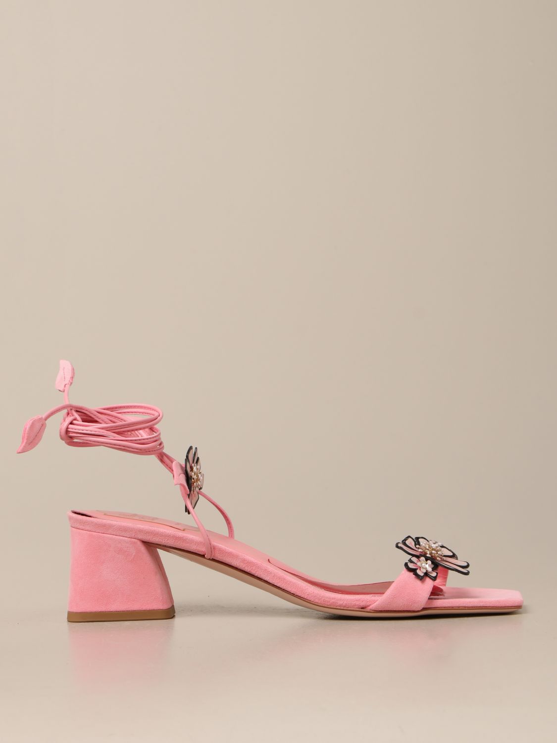 Sandalias de tacón Roger Vivier: Zapatos mujer Roger Vivier rosa 1
