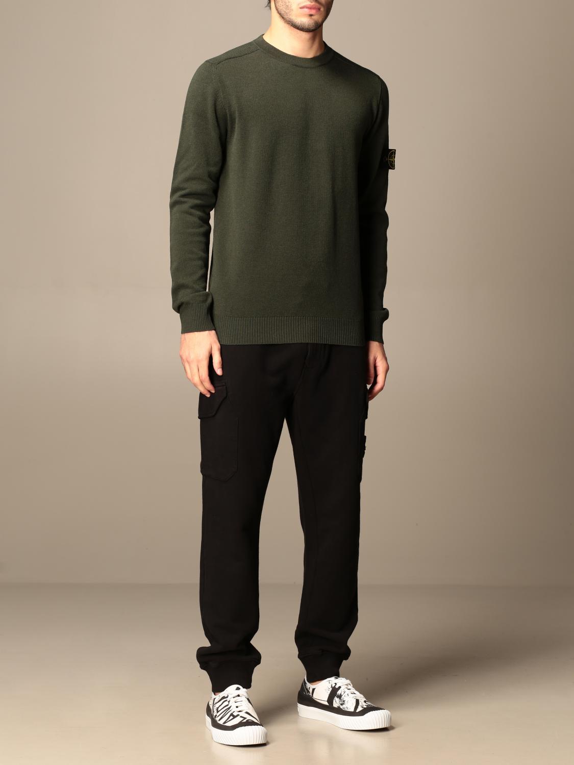 pull stone island vert kaki