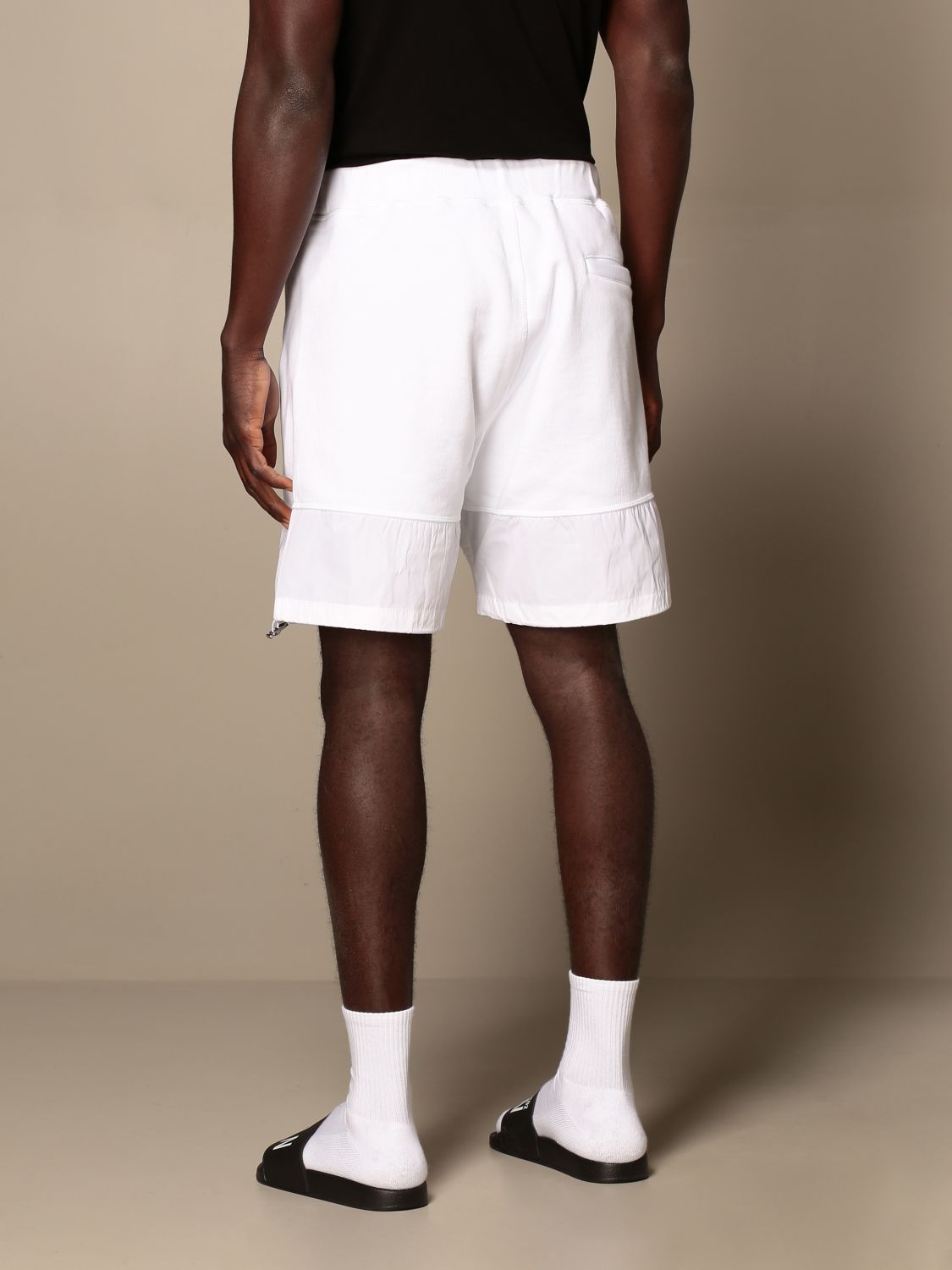 Short Dsquared2: Dsquared2 jogging bermuda shorts in cotton and nylon white 3