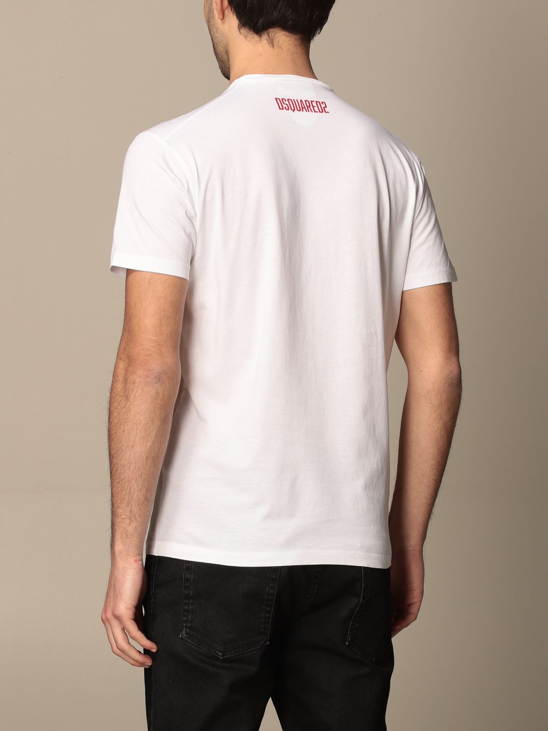 Camiseta Dsquared2: Camiseta hombre Dsquared2 blanco 2