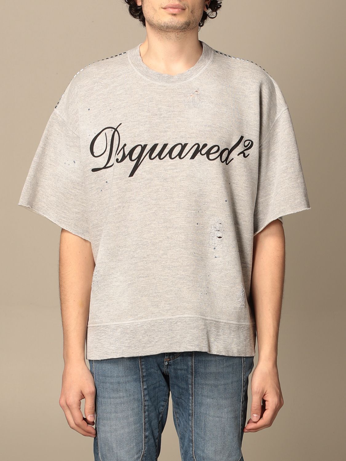 T-Shirt Dsquared2: T-shirt herren Dsquared2 grau 1