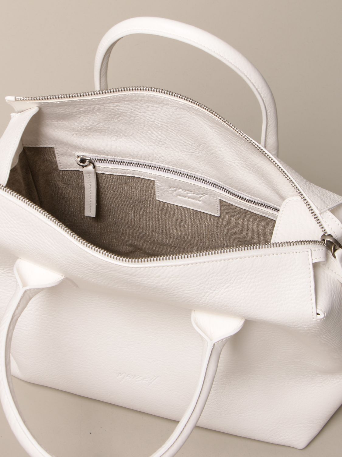 MARSÈLL: bag in volonata leather - White | Handbag Marsèll MB0409 150 ...