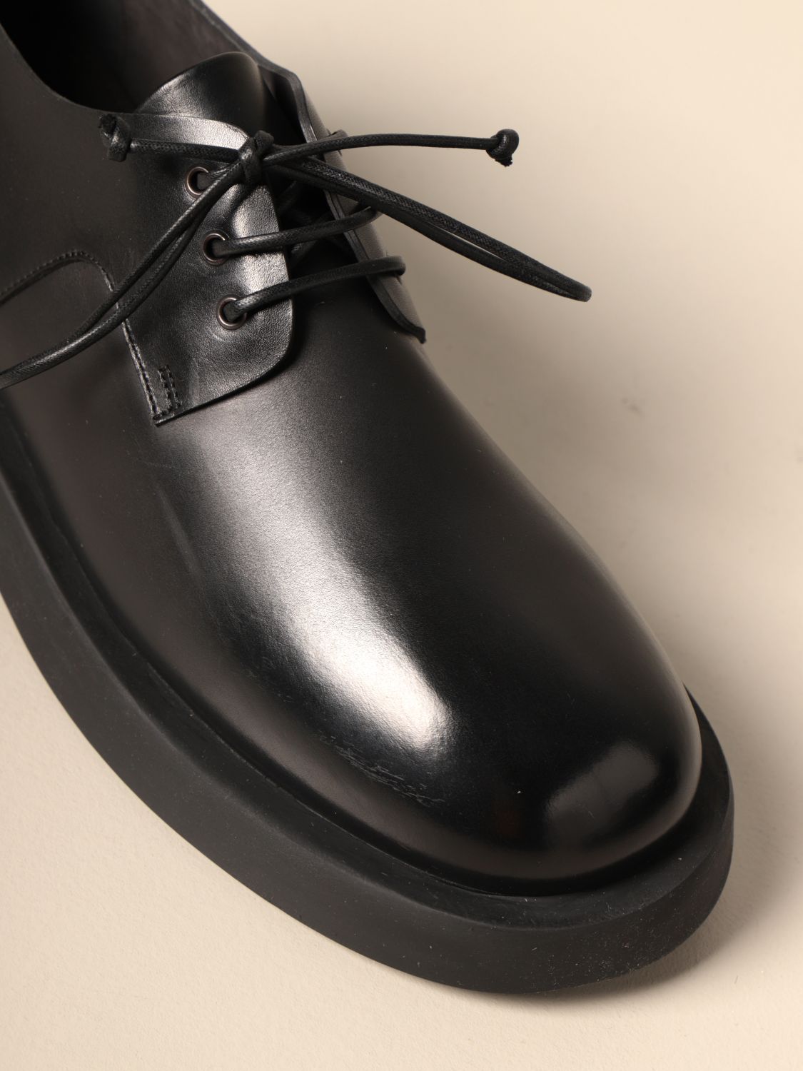 MARSÈLL: Gommello derby in leather - Black | Marsèll brogue shoes ...