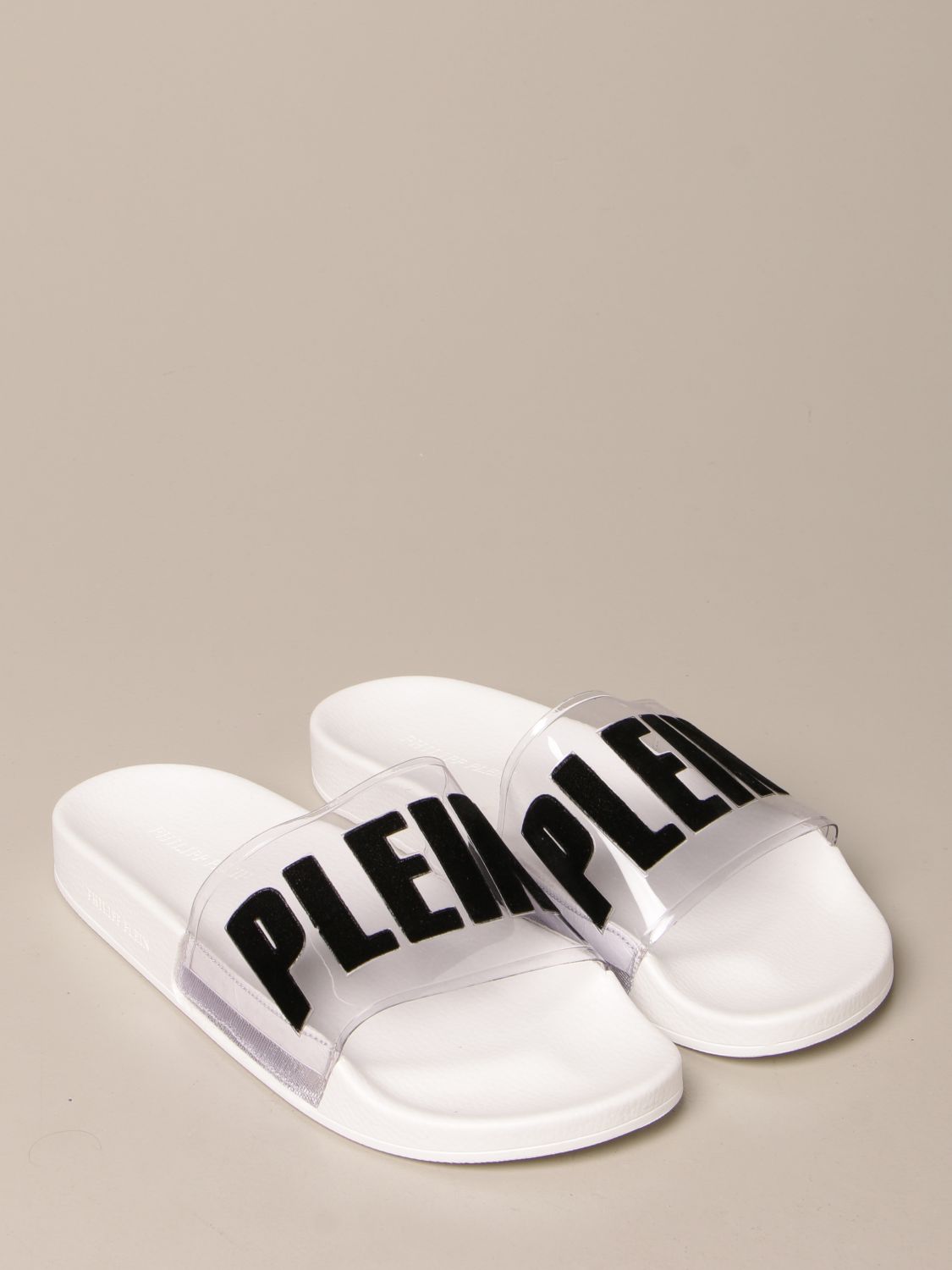 disinfect Steadily learn Philipp Plein Outlet: sandals for man - White | Philipp Plein sandals PAAS  MSG0045 PXV001N online on GIGLIO.COM