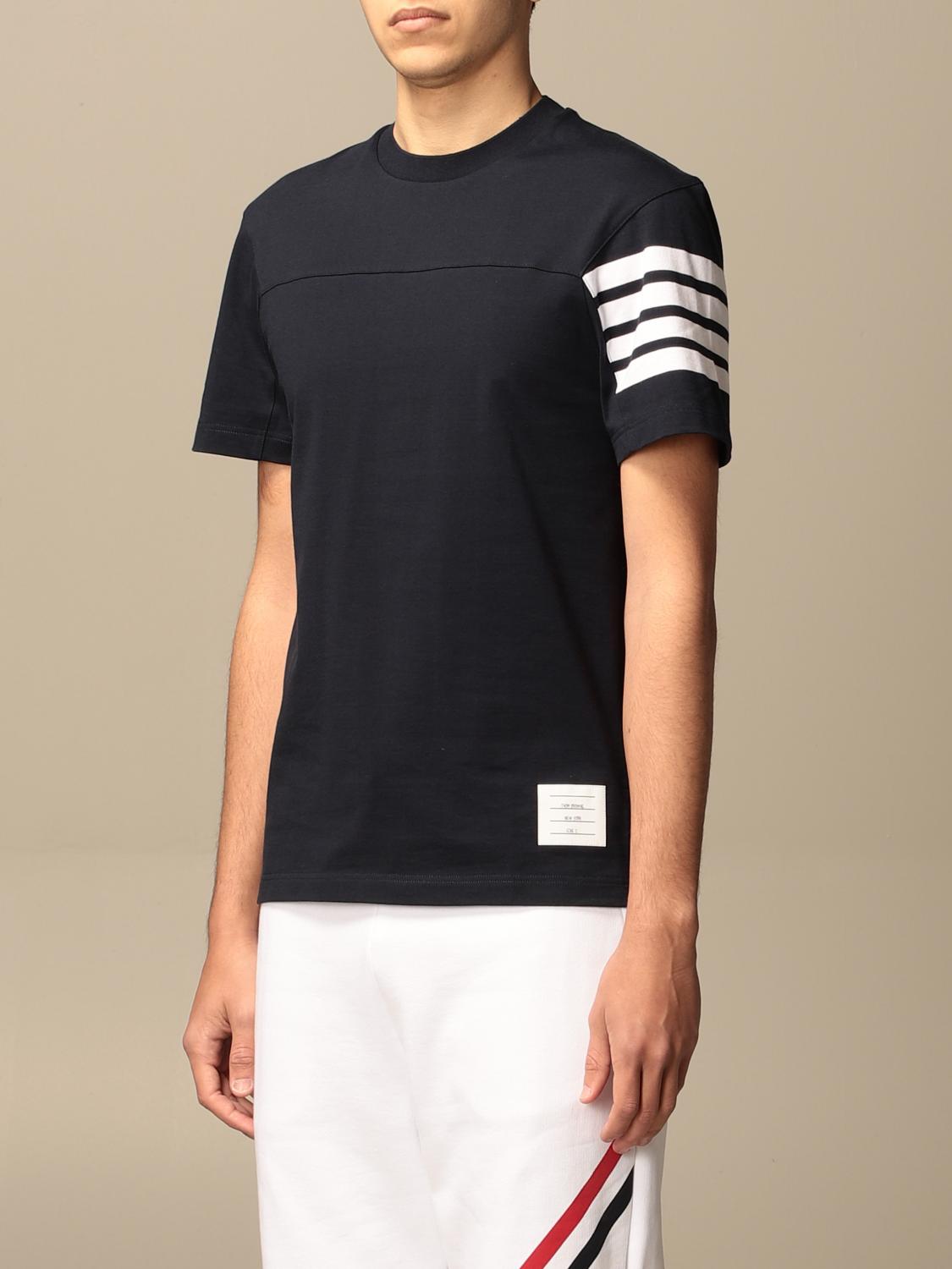 THOM BROWNE: T-shirt men | T-Shirt Thom Browne Men Navy | T-Shirt Thom